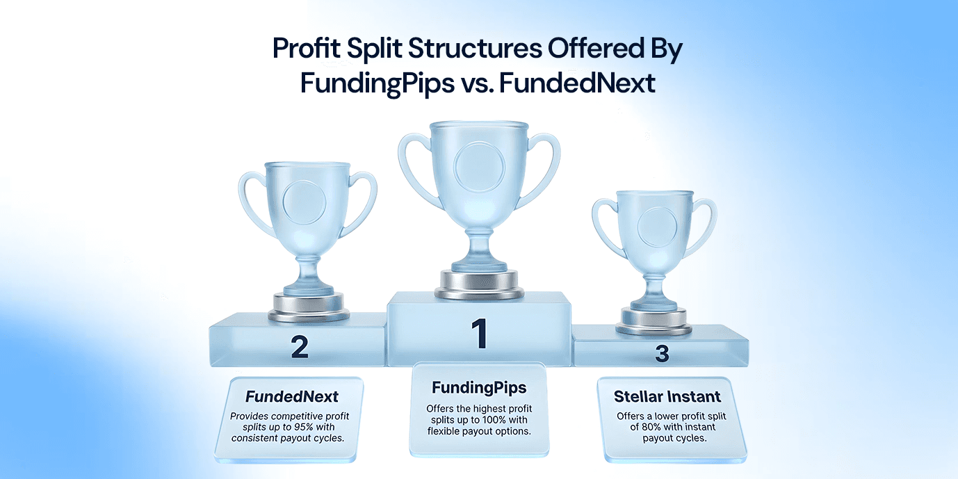 Profit Split Structures Offered By FundingPips vs. FundedNext