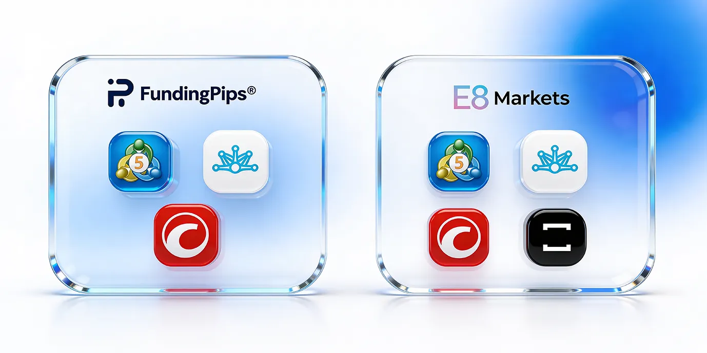 Platform Variety and Customer Support Compared: FundingPips vs E8 Funding