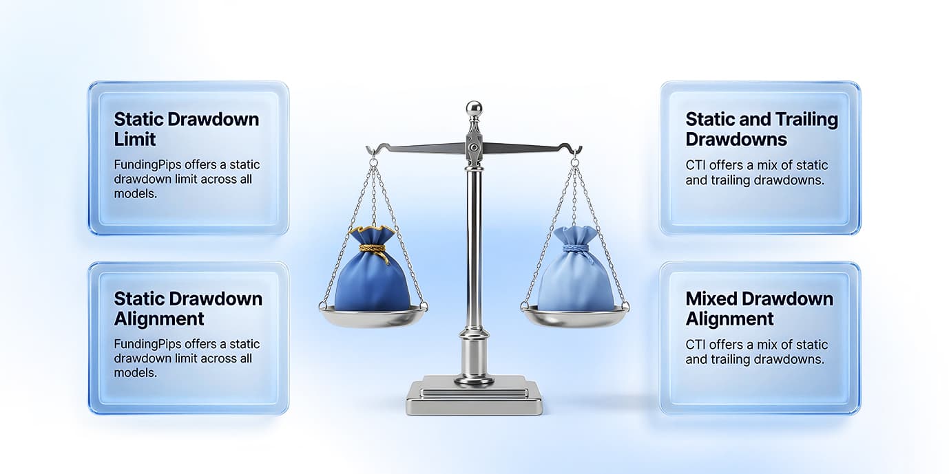 FundingPips vs. City Traders Imperium: Balance-Based Trailing, Static Drawdown, and Profit Targets Explained